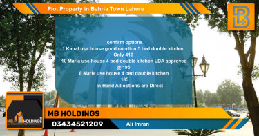 Residential Plot for Sale in Bahria Town, Lahore - (BP-74342)