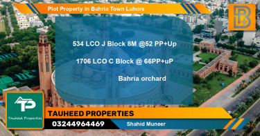 Residential Plot for Sale in Bahria Town, Lahore - (BP-74351)