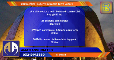 Commercial Property for Sale in Bahria Town, Lahore - (BP-74356)