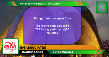 Residential Plot for Sale in Bahria Town, Lahore - (BP-74359)