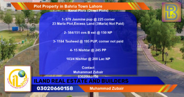 Residential Plot for Sale in Bahria Town, Lahore - (BP-74366)