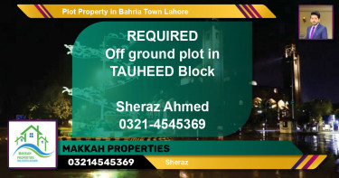 Residential Plot for Sale in Bahria Town, Lahore - (BP-74407)