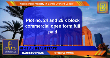 Commercial Property for Sale in Bahria Orchard, Lahore - (BP-74435)