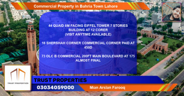 Commercial Property for Sale in Bahria Town, Lahore - (BP-74444)