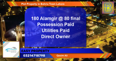 Residential Plot for Sale in Bahria Town, Lahore - (BP-74481)