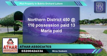 Residential Plot for Sale in Bahria Orchard, Lahore - (BP-74527)
