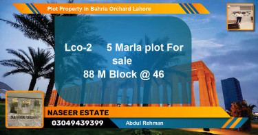 Residential Plot for Sale in Bahria Orchard, Lahore - (BP-74530)