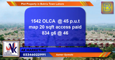 Residential Plot for Sale in Bahria Town, Lahore - (BP-74551)