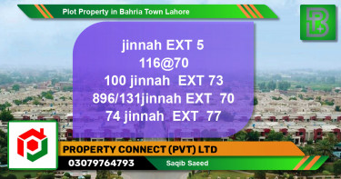 Residential Plot for Sale in Bahria Town, Lahore - (BP-74558)