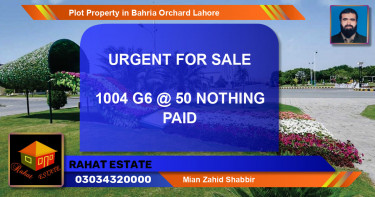 Residential Plot for Sale in Bahria Orchard, Lahore - (BP-74574)