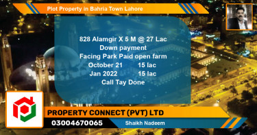 Residential Plot for Sale in Bahria Town, Lahore - (BP-74576)