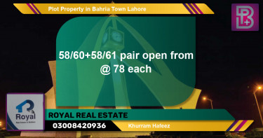 Residential Plot for Sale in Bahria Town, Lahore - (BP-74580)