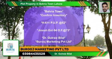 Residential Plot for Sale in Bahria Town, Lahore - (BP-74597)
