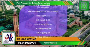Residential Plot for Sale in Bahria Town, Lahore - (BP-74606)