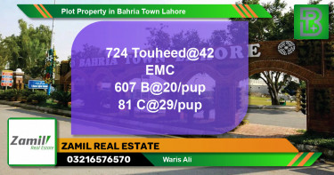 Residential Plot for Sale in Bahria Town, Lahore - (BP-74646)