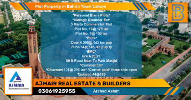 Commercial Plot for Sale in Bahria Town, Lahore - (BP-74660)