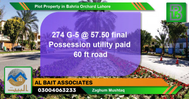 Residential Plot for Sale in Bahria Orchard, Lahore - (BP-74663)