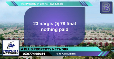 Residential Plot for Sale in Bahria Town, Lahore - (BP-74665)
