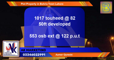 Residential Plot for Sale in Bahria Town, Lahore - (BP-74674)