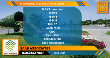 Residential Plot for Sale in Bahria Orchard, Lahore - (BP-74738)