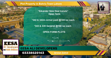 Residential Plot for Sale in Bahria Town, Lahore - (BP-74756)