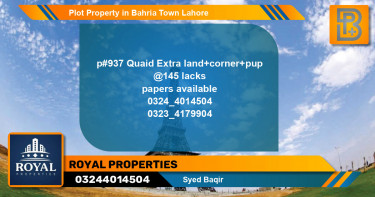 Residential Plot for Sale in Bahria Town, Lahore - (BP-74765)
