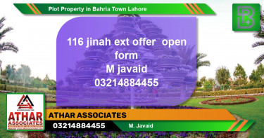 Residential Plot for Sale in Bahria Town, Lahore - (BP-74769)
