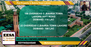 Residential Plot for Sale in Bahria Town, Lahore - (BP-74781)