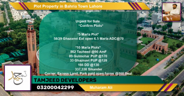 Residential Plot for Sale in Bahria Town, Lahore - (BP-74801)