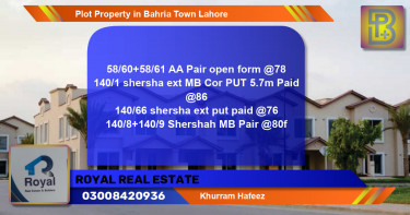 Residential Plot for Sale in Bahria Town, Lahore - (BP-74803)