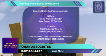 Residential Plot for Sale in Bahria Town, Lahore - (BP-74810)
