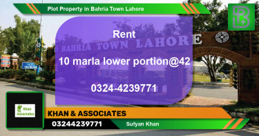 Residential Plot for Sale in Bahria Town, Lahore - (BP-74819)