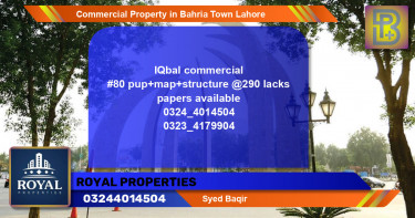 Commercial Property for Sale in Bahria Town, Lahore - (BP-74839)