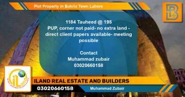 Residential Plot for Sale in Bahria Town, Lahore - (BP-74887)