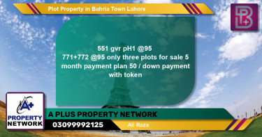 Residential Plot for Sale in Bahria Town, Lahore - (BP-74898)