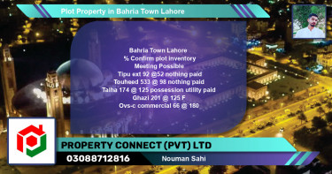 Commercial Plot for Sale in Bahria Town, Lahore - (BP-74909)