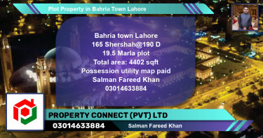 Residential Plot for Sale in Bahria Town, Lahore - (BP-74911)