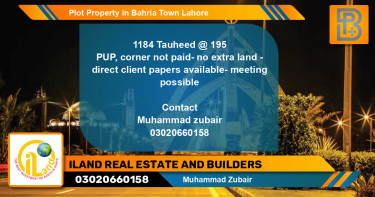 Residential Plot for Sale in Bahria Town, Lahore - (BP-74951)