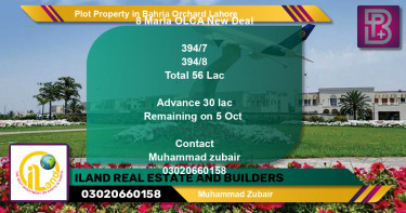 Residential Plot for Sale in Bahria Orchard, Lahore - (BP-74952)