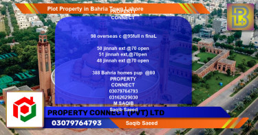 Residential Plot for Sale in Bahria Town, Lahore - (BP-74967)