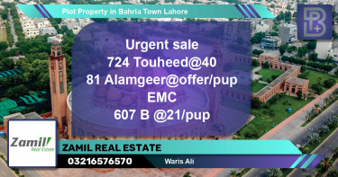 Residential Plot for Sale in Bahria Town, Lahore - (BP-74990)