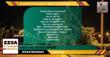 Commercial Property for Sale in Bahria Town, Lahore - (BP-75003)