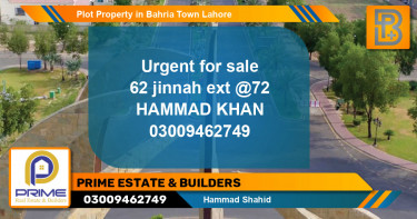Residential Plot for Sale in Bahria Town, Lahore - (BP-75014)