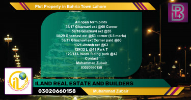 Residential Plot for Sale in Bahria Town, Lahore - (BP-75017)