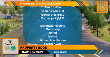 Residential Plot for Sale in Bahria Town, Lahore - (BP-75059)