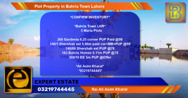 Residential Plot for Sale in Bahria Town, Lahore - (BP-75095)