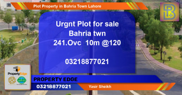 Residential Plot for Sale in Bahria Town, Lahore - (BP-75103)