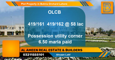 Residential Plot for Sale in Bahria Orchard, Lahore - (BP-75121)