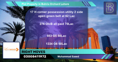 Residential Plot for Sale in Bahria Orchard, Lahore - (BP-75162)