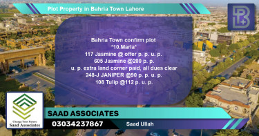 Residential Plot for Sale in Bahria Town, Lahore - (BP-75201)